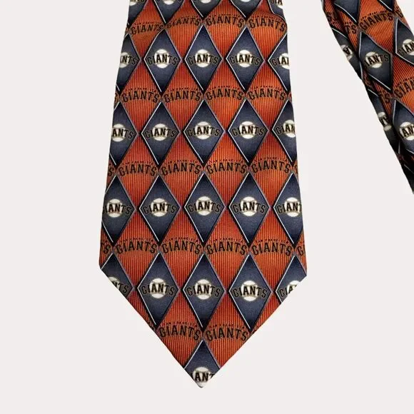 Eagle Neckwear MLB San Francisco Giants Silk Neck Tie Mens Diamond bv - Picture 2 of 3